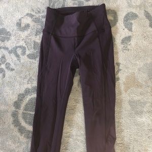 Lululemon yoga pants with zipper